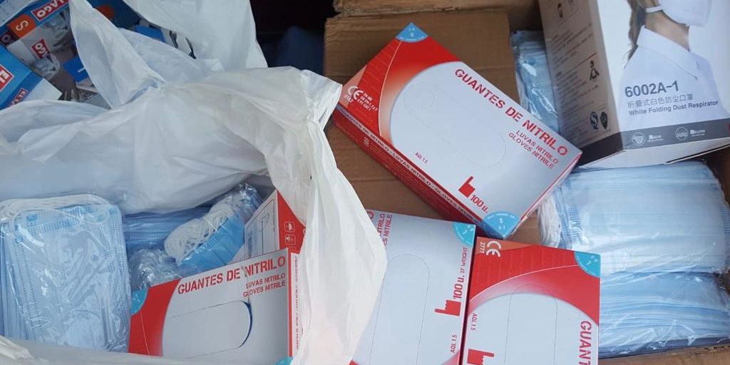 El PP Burgos Ciudad dona guantes, mascarillas y alimentos
