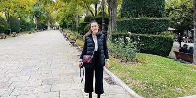 20211020 Andrea Ballesteros en el paseo Marceliano Santamaría