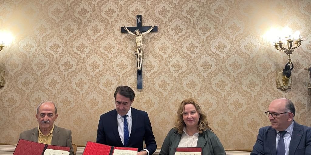 Firma del convenio SOMACYL-AGUAS BURGOS- DIPUTACIÓN